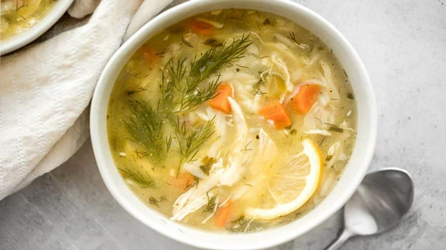 Lemon Chicken Orzo Soup