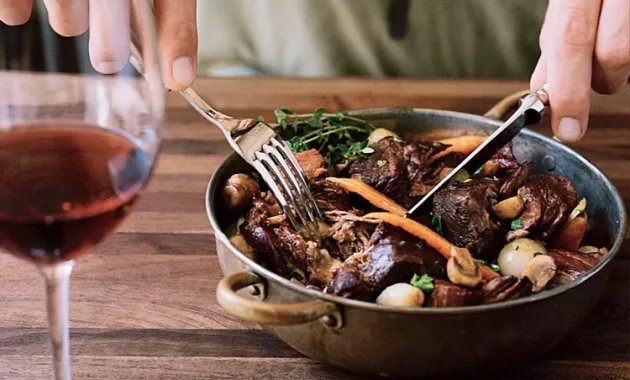 Short Rib Bourguignon, Traditional French Food Recipes