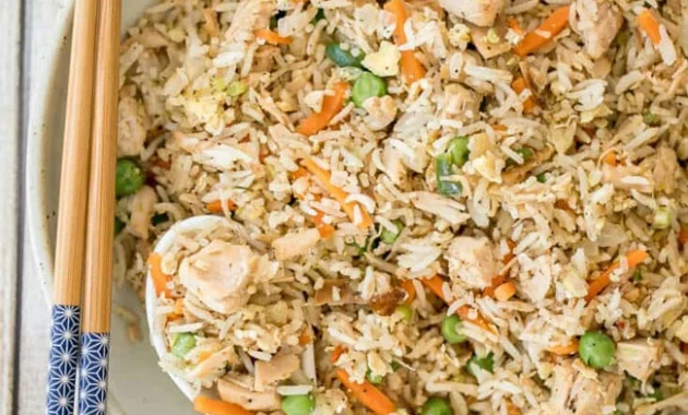 Leftover Turkey Fried Rice