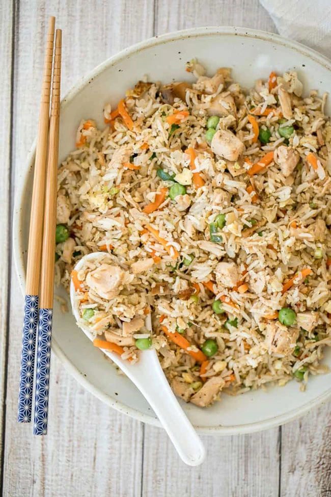 Leftover Turkey Fried Rice